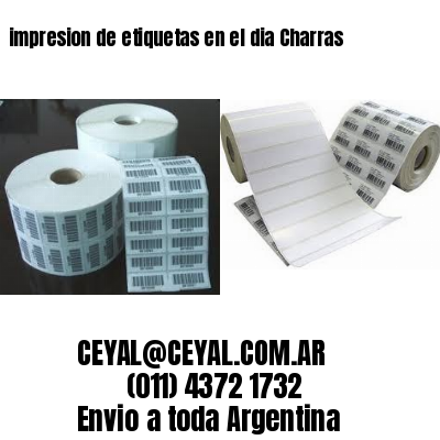 impresion de etiquetas en el dia Charras