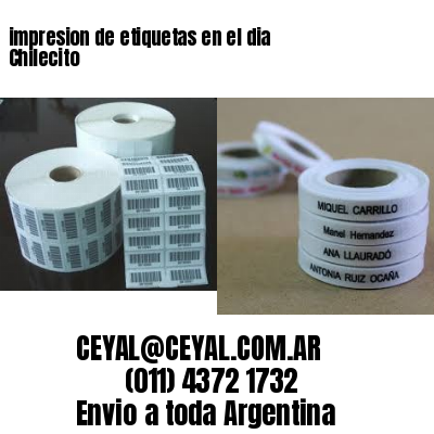 impresion de etiquetas en el dia Chilecito