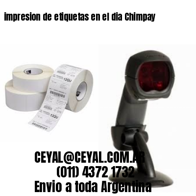 impresion de etiquetas en el dia Chimpay