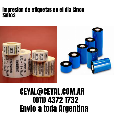 impresion de etiquetas en el dia Cinco Saltos