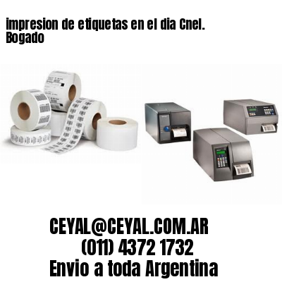 impresion de etiquetas en el dia Cnel. Bogado