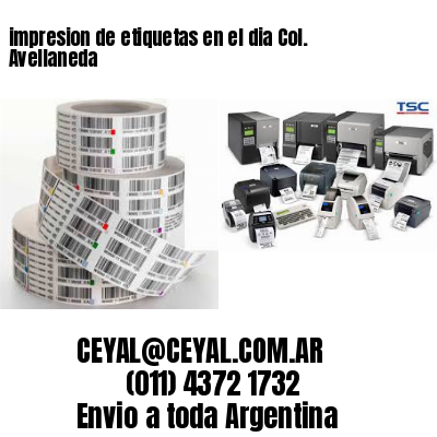 impresion de etiquetas en el dia Col. Avellaneda