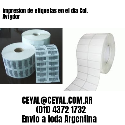 impresion de etiquetas en el dia Col. Avigdor