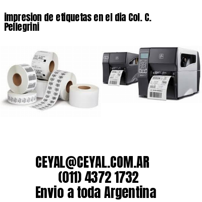 impresion de etiquetas en el dia Col. C. Pellegrini
