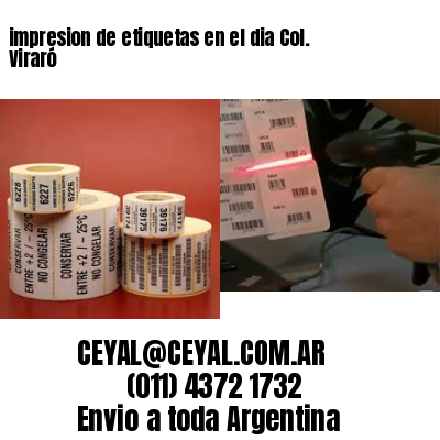 impresion de etiquetas en el dia Col. Viraró
