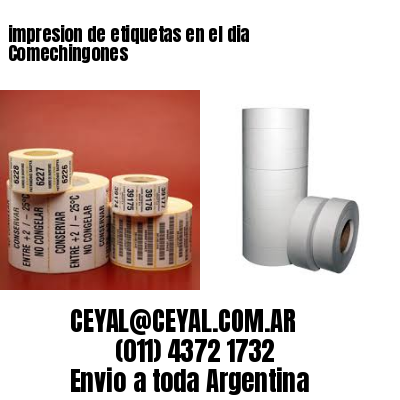 impresion de etiquetas en el dia Comechingones