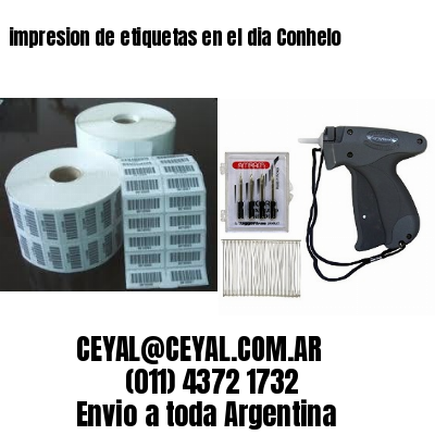 impresion de etiquetas en el dia Conhelo