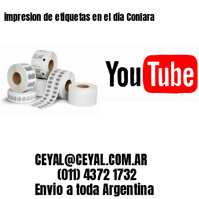 impresion de etiquetas en el dia Conlara