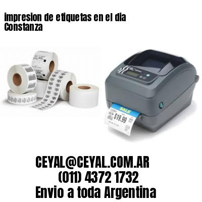 impresion de etiquetas en el dia Constanza