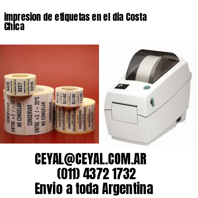 impresion de etiquetas en el dia Costa Chica