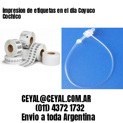 impresion de etiquetas en el dia Coyuco Cochico