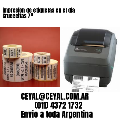 impresion de etiquetas en el dia Crucecitas 7ª