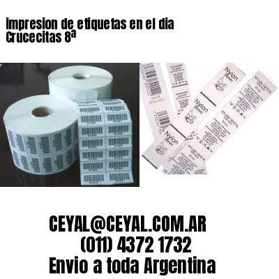 impresion de etiquetas en el dia Crucecitas 8ª