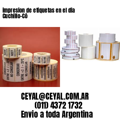 impresion de etiquetas en el dia Cuchillo-Có