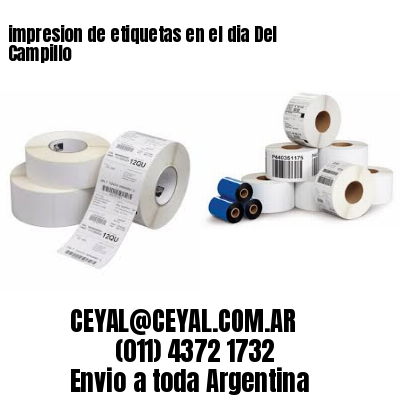 impresion de etiquetas en el dia Del Campillo