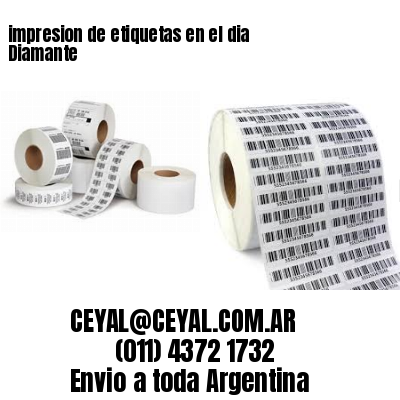 impresion de etiquetas en el dia Diamante