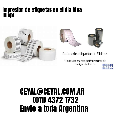 impresion de etiquetas en el dia Dina Huapi