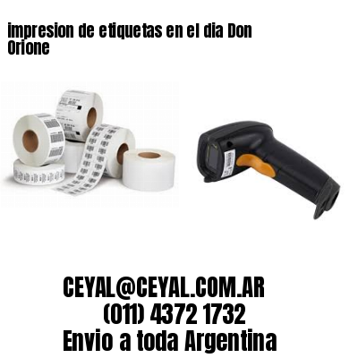 impresion de etiquetas en el dia Don Orione
