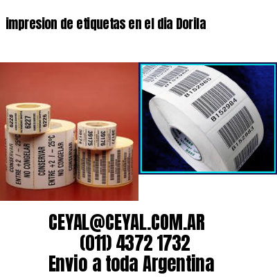 impresion de etiquetas en el dia Dorila