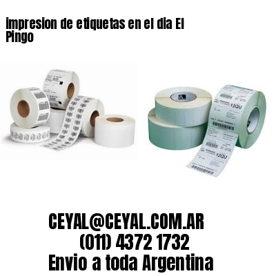 impresion de etiquetas en el dia El Pingo