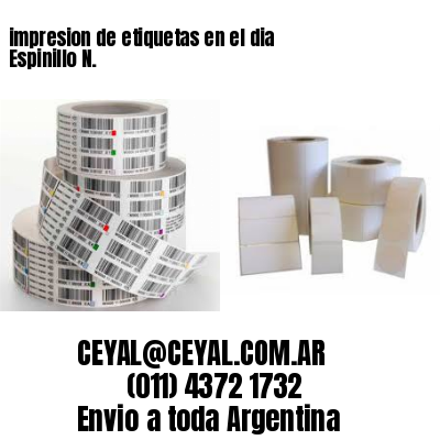 impresion de etiquetas en el dia Espinillo N.
