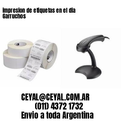 impresion de etiquetas en el dia Garruchos