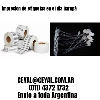 impresion de etiquetas en el dia Garupá