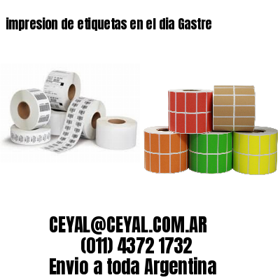 impresion de etiquetas en el dia Gastre