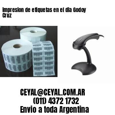 impresion de etiquetas en el dia Godoy Cruz