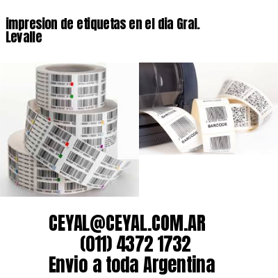 impresion de etiquetas en el dia Gral. Levalle