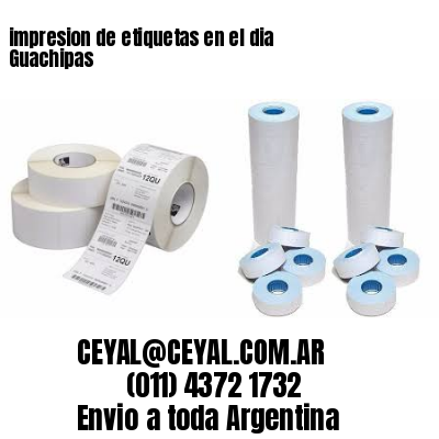 impresion de etiquetas en el dia Guachipas
