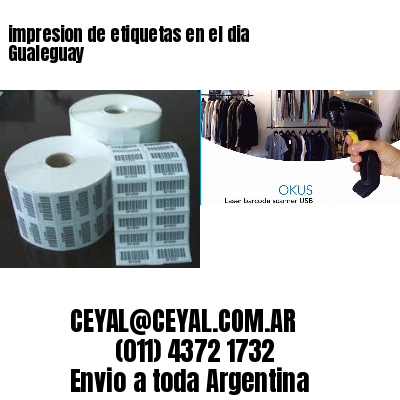 impresion de etiquetas en el dia Gualeguay