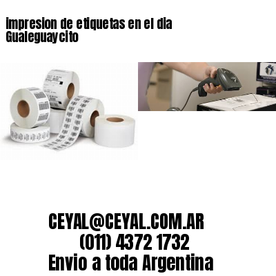 impresion de etiquetas en el dia Gualeguaycito