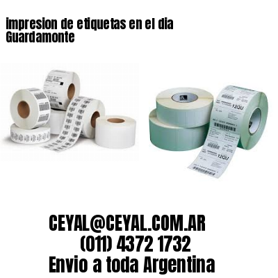 impresion de etiquetas en el dia Guardamonte