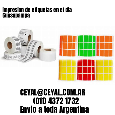 impresion de etiquetas en el dia Guasapampa