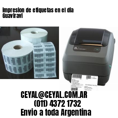 impresion de etiquetas en el dia Guaviravi