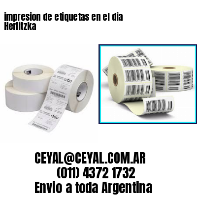 impresion de etiquetas en el dia Herlitzka