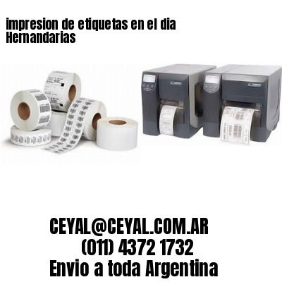 impresion de etiquetas en el dia Hernandarias
