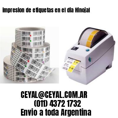 impresion de etiquetas en el dia Hinojal