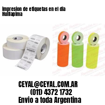 impresion de etiquetas en el dia Huillapima