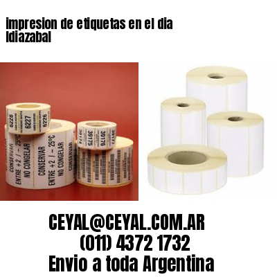 impresion de etiquetas en el dia Idiazabal