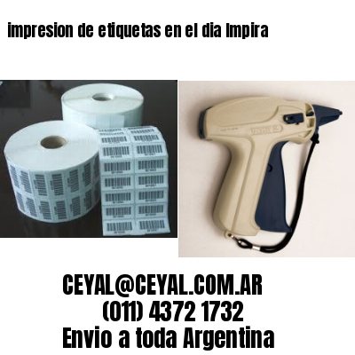 impresion de etiquetas en el dia Impira