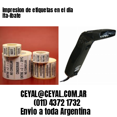 impresion de etiquetas en el dia Ita-Ibate