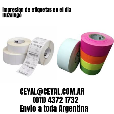 impresion de etiquetas en el dia Ituzaingó