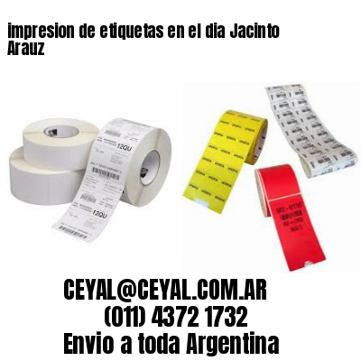 impresion de etiquetas en el dia Jacinto Arauz