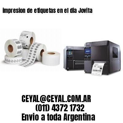 impresion de etiquetas en el dia Jovita