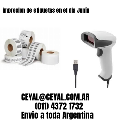 impresion de etiquetas en el dia Junín