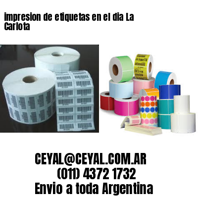 impresion de etiquetas en el dia La Carlota