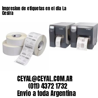 impresion de etiquetas en el dia La Cesira