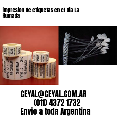 impresion de etiquetas en el dia La Humada